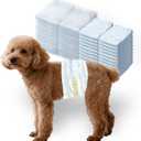 Male Dog Diapers,Dog Diapers Male Disposable with Wetness Indicator,100 Count,Small,Super Absorbent Leak-Proof Fit for Male Dogs Excitable Urination or Incontinence S