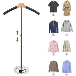 Adjustable Shirt Display Stand, 20-35 Inch Height Tshirt Display Stand for Vendors, T Shirt Mannequin Display Shirt, Jacket, Coat at Clothing Vendor Events, Trade Fairs, Trade Shows(Black)