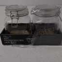 Mason Craft & More Clear Glass Clamp Jars, 1 Liter 2PK