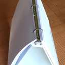 Easel Ring Binders - Flip Over The top Style Platform Construction. (White, 11" X 8 1/2" Sheet Size Bound on 11" Side)