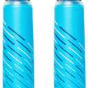 HydraPak UltraFlask Speed 500ml 2-Pack Collapsible Soft Flask Water Bottle for Hydration Vests and Running Packs with Easy Open Cap (500ml / 17oz)