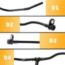 94610602660 Coolant Vent Line Breather Hose Line Fit for Porsche Panamera 2010-2016, Porsche Cayenne 2010-2019, Porsche Macan 2015-2019