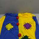 EraSpooky Adult Circus Clown Costume Colorful Suit Halloween Party Joker Role Play, XL