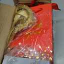 Kolldenn 36 Pack Small Thank You Gift Bags with Handles 5.9 x 4.3 x 2.4 Inches Wedding Favor Bags with Bow Ribbon Graduation Candy Goodie Gift Bag Bulk for Wedding Birthday Bridal Shower(Red)