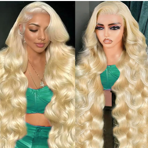 30 Inch 613 13x6 Lace Front Wig Human Hair 210 Density Blonde Lace Front Wigs Pre Plucked Blonde Wig Human Hair 613 Body Wave HD Lace Frontal Wigs Glueless Wigs