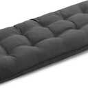 WEOAVRY 4" Thick Outdoor Bench Cushion 44x19x4 Inch, Waterproof Patio Furniture Cushions, Bench Seat Cushion for Porch Swing, Window, Indoor