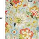 Lahome Collection Modern Floral Area Rug - 2X 3 Non-Slip Colorful Vintage Throw Area Rug Accent Distressed Floor Carpet for Living Room Bedrooms Decor (2X 3, Paisley)