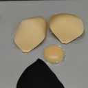 2025 Push Up Sticky Bra, 2 Pack Reusable Adhesive Invisible Backless Strapless Bra (Nude+black) C