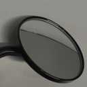 Motorcycle Handlebar Bar End Mirror, Rearview Mirror Universal 7/8" Handle Round Anti Glare, Compatible with Most Motorcycle, E-bike, Scooters, ATV, UTV (Black)