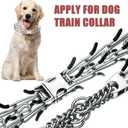LonlyEagle Dog Collar Buckle,Fastener Stainless Steel Buckle for Prong Dog Training Collar & Quick Release with Buckle for Medium Large Dogs(Silver,M:2.8-3.2mm)