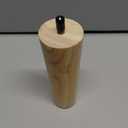 Yes4All 8 Inches Round Natural Solid Wood Furniture Legs Set of 4, Heavy Duty 800 Lbs Capacity Furniture Legs with Leveler, Replacement Legs for Furniture, Couch, Sofa, Dresser, Ottoman