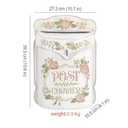 BIG FORTUNE Wall Mount Mailbox for House Outside Vintage Metal Door Mailbox Antique Style Nostalgic Charm Home Decor Garden Vintage English Cottage Decor Flower Patter (White)