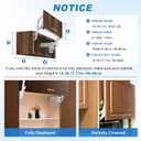 YJINGRUI Hydraulic Buffer Cabinet Door Hinge, Lift and Up Hinges, Vertical Lift Cabinet Door Hinge, 19.69-31.49in, Sturdy Silent and Adjustable