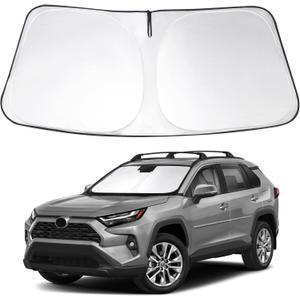 Windshield Sun Shade Custom Fit 2019-2023 2024 2025 2026 Toyota RAV4 RAV-4 Accessories Front Window Sunshade Auto Interior Sun Visor Heat Protection