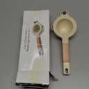 Lemon Lime Squeezer, Citrus Juicer Hand Press Citrus Juicer Manual with Wooden Handle Fruit Juicer Lime Press Metal Kitchen Tool(White)