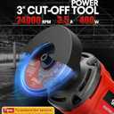 SHALL 3 Inch High-Speed Cut Off Tool, 3.5 Amp Metal Cutter Tool  , 24000RPM Electricl Metal Cutting Tools for Steel, Inox, PVC