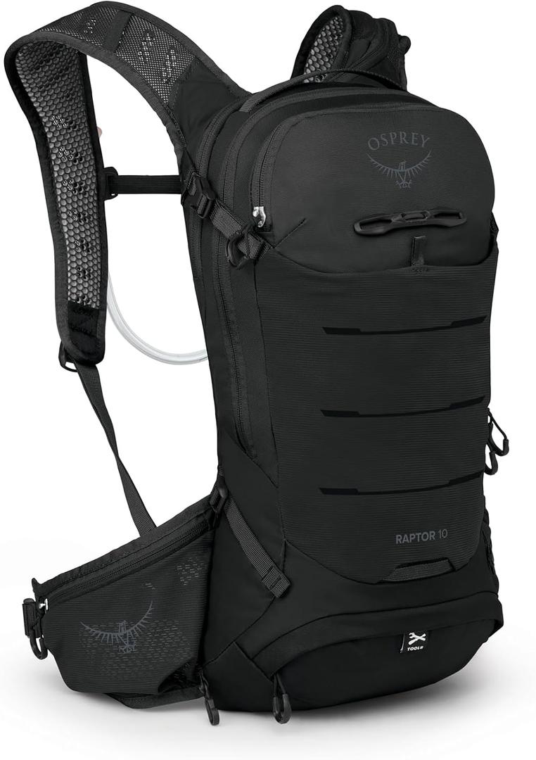 Osprey Raptor 10L Men's Mountain Bike Hydration Pack, Black OS