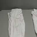 HBQ Women 2 Piece Outfits Sweatsuit Set Casual Lapel Zip Up Jacket Wide Leg Pant Lounge Set Tracksuit (Medium, White)