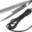 ANGGREK Hair Straightener Multigear Adjustment 480°F Ceramic Iron EU Plug, Sealing, Alloy Plate, Tourmaline Ceramics Material, Even Heat Distribution for Silky, Shiny Hair