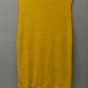 SOLY HUX Women's Summer Fringe Trim Halter Neck Bodycon Dress Crochet Sleeveless Maxi Dresses (Plain Yellow)