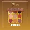 Juvia's Place Palette The Warrior - Warm Golds, Browns & Bronzes, Shades of 9, Warm and Neutral Palette, Pigmented Makeup Palette Eye Color & Shine