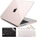 Glitter Case for M5 MacBook Pro 14 inch M4 M3 M2 M1 2026 2024-2021 A3427 A3426 A3434 A3112 A3401 A3185 A2918 A2992 A2779 A2442 Pro Max, Bling Plastic Hard Shell Cover, Sparkly Starlight