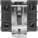 Leviton 60 Amp, 600 Volt, 2-Pole, Single-Phase Single Throw AC Manual Motor Controller, MS602-FW, Black