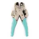 We R Memory Keepers- Crop-A-Dile Eyelet Setter, Blue Comfort Handle, for 1/8 or 3/16 Inch Holes, Grommet and Embelishment Crafting Puncher for Paper, Fabric, Leather, Plastic, and Metal