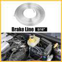 5/16" Car Brake Line Tubing 25ft Tubing Coil for Hydraulic Braking Systems and Transmission System Silver Tone Auto Replacement Parts