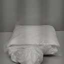 Amazon Basics Hypoallergenic Quilted Plush and Breathable Mattress Topper Pad, 18 Inches Deep, Queen, White