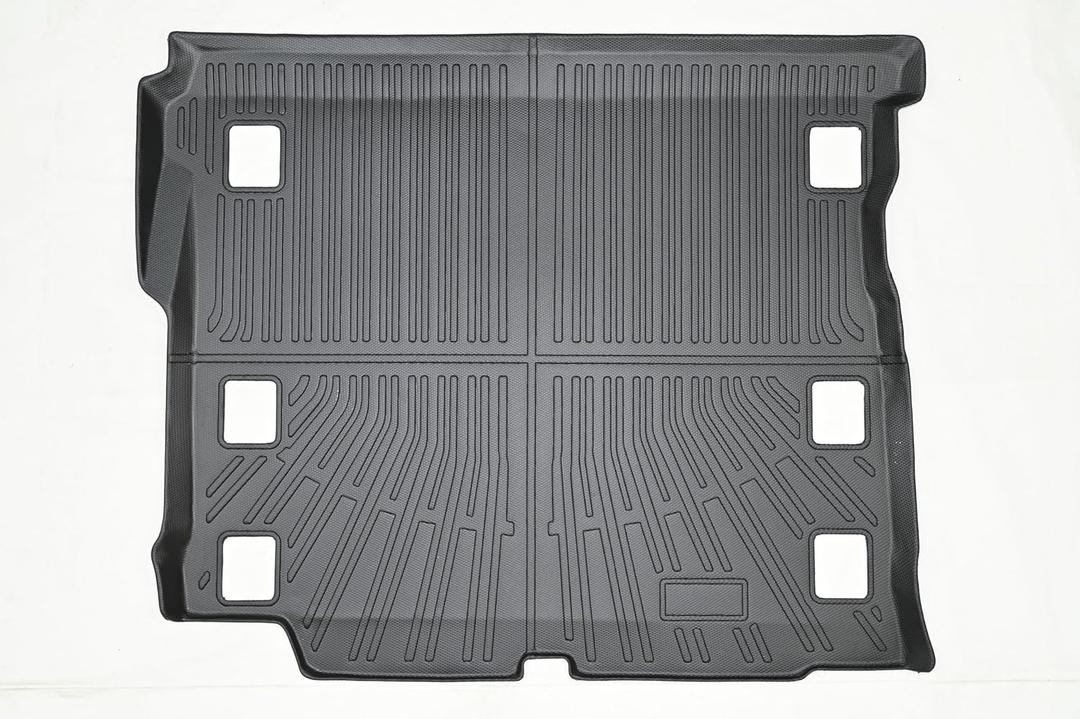 Yakitoko 3D TPE Car Trunk Cargo Liner Mat for Jeep Wrangler JL 2018-2025 with Subwoofer Custom Fit All-Weather Waterproof Floor Protection, Heavy Duty & Odorless