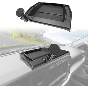 8Screen Dashboard Phone Holder Compatible with 2023-2026 Ford Super Duty XL F250 F350 F450 Center Console Organizer Dash Tray Phone Mount for 2024 Super Duty Accessories(F250-450 2023-2026)