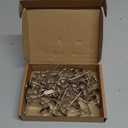 uxcell Upholstery Nails Tacks 18mmx50mm Flat Head Furniture Nails Silver Tone for Furniture Sofa Headboards, 50 Pcs