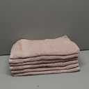 White Classic Luxury Pink Hand Towels - Soft 100% Turkish Cotton | Highly Absorbent Hotel spa Bathroom Towel Collection | 16x30 Inch | Set of 6