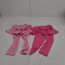 Girls Leggings with Skirt for Girls Kids School Uniform Pants Toddler Ruffle Pants Tutu Pull On Warm Clothes (4-5T, Black, Pink, Rose)