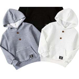 JOLYSHILD Boys Long Sleeve Hooded Sweatshirt 2 Piece Pullover Hoodie Sweatshirts with Pocket Multicolor 11-12Y