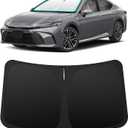 INSAUTO Custom Fit Windshield Sun Shade Accessories for Toyota Camry 2025 2026 (LE/XLE/SE/XSE/Hybrid), Foldable Front Window Sunshade, UV & Heat Reflector, Keeps Interior Cool, Includes Storage Bag