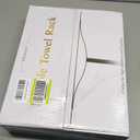 Bathroom Towel Rack Freestanding Floor Stand: Black 36in 2‑Bar Weighted Marble Base Towel Holder, Rustproof 304 Stainless Steel Drying Rack for Bath&Hand Towels, No‑Drill Slim Organizer, Spa Pool