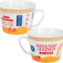 Paladone Anime Inspired Giant 15oz Ramen Coffee Mug, Novelty Animation Gift, Noodle Bowl for Manga Fans and Enthusiast (Multicolor)