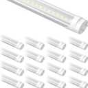 16-Pack Fluorescent Light Bulbs Replacement 4FT, T8 LED Bulbs 4 Foot Type A+B, 24W (65W Equivalent) 3200LM, 5000K Daylight, 48 Inch Tube, F32T8 or F40T12 LED Replacement, Non-Dimmable