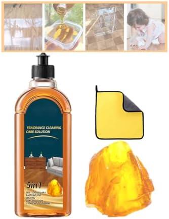XIRUJNFD 5 in 1 Floor Cleaner, Fragrance Cleaning Care Solution, for Wood Floor, Marble Floor, Wooden Furniture-Long Lasting Fragrance (1)
