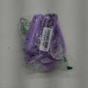 Purple Small Power Strip, 4 AC Outlets 3 USB Ports (17W Fast Charge), 5 Ft Flat Extension Cord, Travel Cute Kawaii Purple Desk Accessories