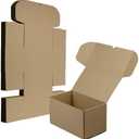 HESESOH 11x6x6 Inches Shipping Boxes Set of 20, Brown Corrugated Cardboard Box Literature Mailer for Packing Small Business