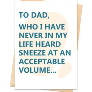 3 x IDU Fathers Day Card, Funny Fathers Day Cards Gifts Decorations for Dad
