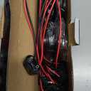 Partsam 10x Red 2" Round Sealed Clearance Marker Light 4LED Grommet & Pigtails w Reflex Lens, [DOT Approved] 2 inch round led marker lights, 2 inch round led trailer lights, 2 inch round led lights