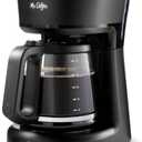 Mr. Coffee Easy On/Off 12-Cup Coffee Maker Switch Pour Grab-a-Cup Auto Pause Black
