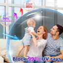 One Way Privacy Window Film with 4 Tools, Static Cling Window Film, Simple to Install Cut and Remove, UV Blocking Heat Control, Light Blocking for Home Office Windows(Black-Silver-35.43Inch×78.7Inch)
