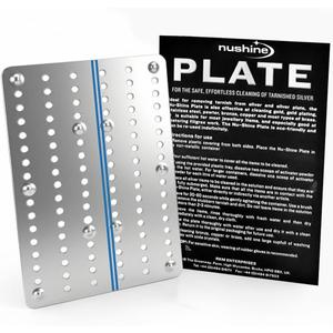 Nushine Magic Cleaning Plate (LARGE 230x 154mm) - cleans many items at once! Reuse multiple times, no harsh chemicals involved