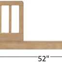 Soho Baby Everlee Island Crib to Toddler Bed Guard Rail Conversion Kit, Honey Wood, 22"W x 11.6"H