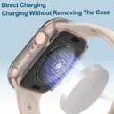 3 x 2 in 1 Case for Apple Watch Series 10 Series 11 Screen Protector 46mm Accessories,Lightweight Hard PC Bumper Built-in HD Tempered Glass Overall Protective Face Cover Compatible iWatch (Clear)